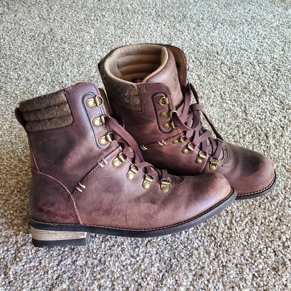 EUC Kodiak Surrey II Womens Waterproof Leather Hiking Boots in Cocoa Maiden